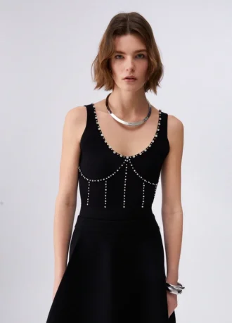 Body con ricami gioiello Body con ricami gioiello