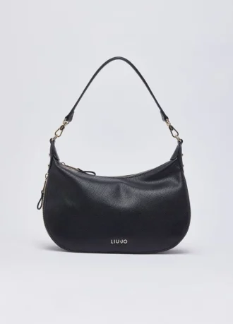 Borsa Hobo media con logo monogramma